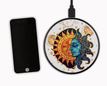 Sun & Moon Wireless Phone Fast Charger Halo Quartz